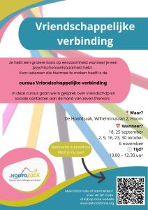 poster met de aankondiging van de cursus